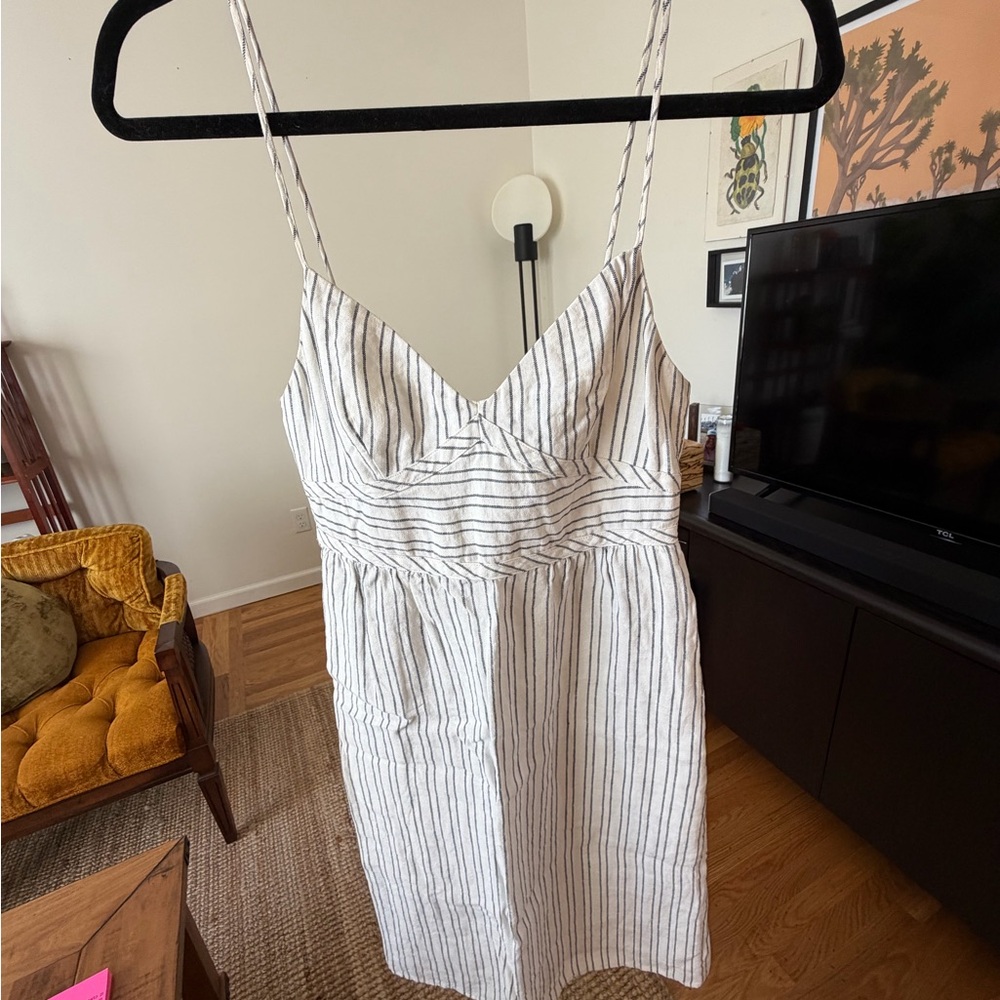 Theory Striped Empire Dress